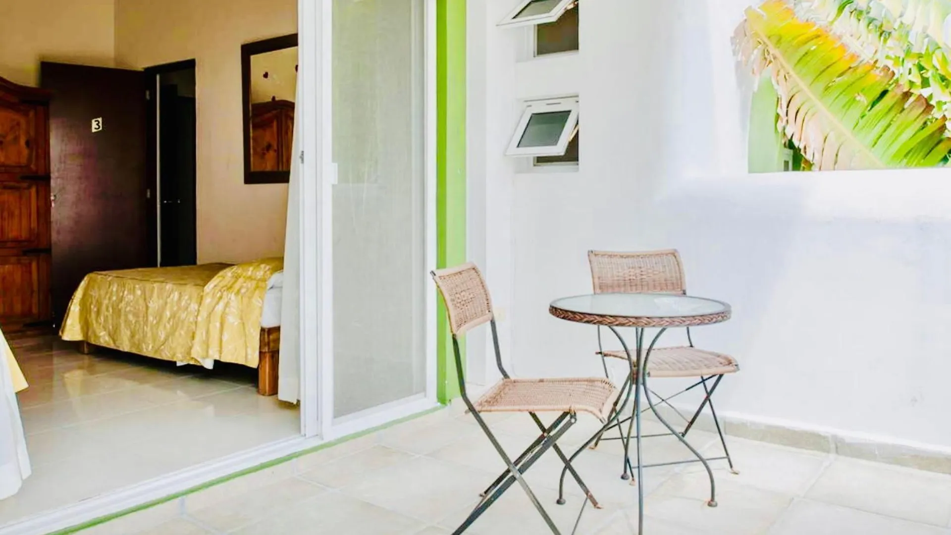 Deluxe Budget Balcony Room With Swimming Pool Air Conditioning And Parking 普拉亚卡门 招待所